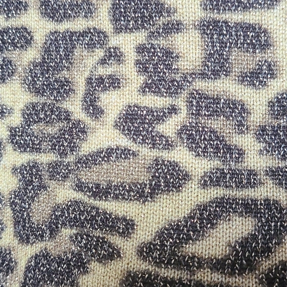 Thalia Sodi Metallic Leopard Crew-Neck Sweater - Picture 6 of 11